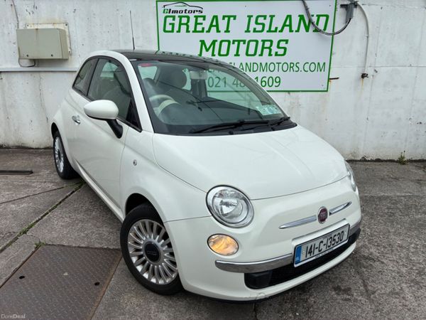 Fiat 500 Hatchback, Petrol, 2014, White