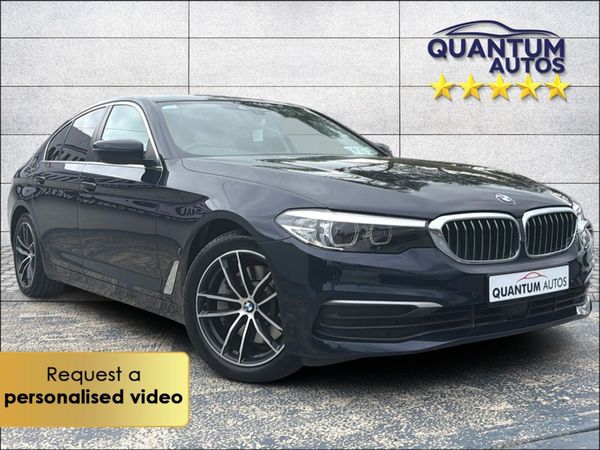 BMW 5-Series Saloon, Petrol Plug-in Hybrid, 2018, Blue