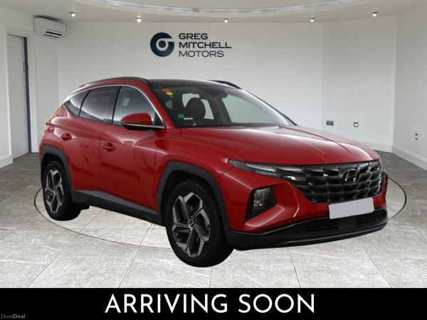 Hyundai Tucson SUV, Petrol Hybrid, 2022, Red