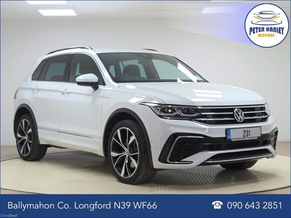 Volkswagen Tiguan SUV, Petrol Hybrid, 2023, White