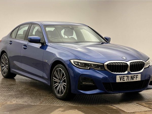 BMW 3-Series Saloon, Petrol Hybrid, 2022, Blue