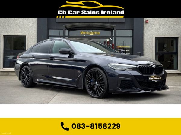 BMW 5-Series Saloon, Diesel Hybrid, 2021, Black