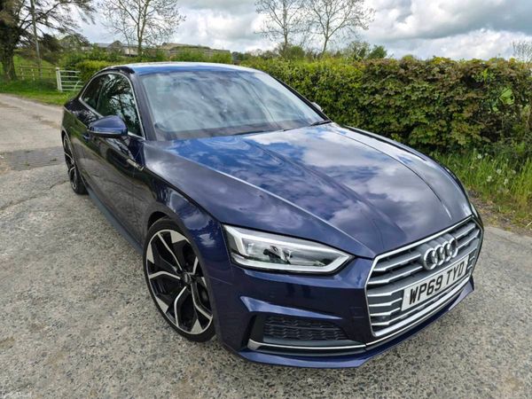Audi A5 Coupe, Petrol Hybrid, 2020, Blue