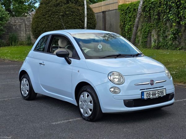 Fiat 500 Hatchback, Petrol, 2008, Blue
