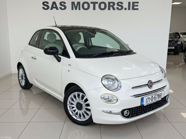 Fiat 500 Hatchback, Petrol, 2017, White