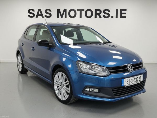 Volkswagen Polo Hatchback, Petrol, 2015, Blue