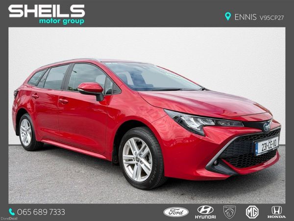Toyota Corolla Estate, Petrol Hybrid, 2023, Red