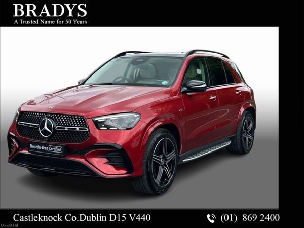 Mercedes-Benz GLE SUV, Diesel Plug-in Hybrid, 2025, Red