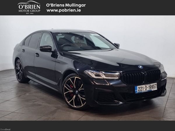 BMW 5-Series Saloon, Petrol Plug-in Hybrid, 2022, Black