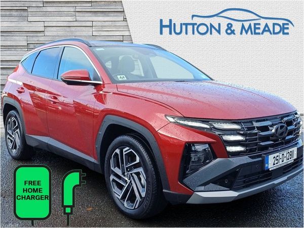 Hyundai Tucson SUV, Petrol Plug-in Hybrid, 2025, Red