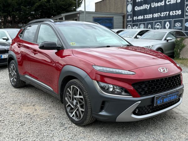 Hyundai KONA SUV, Petrol Hybrid, 2022, Red