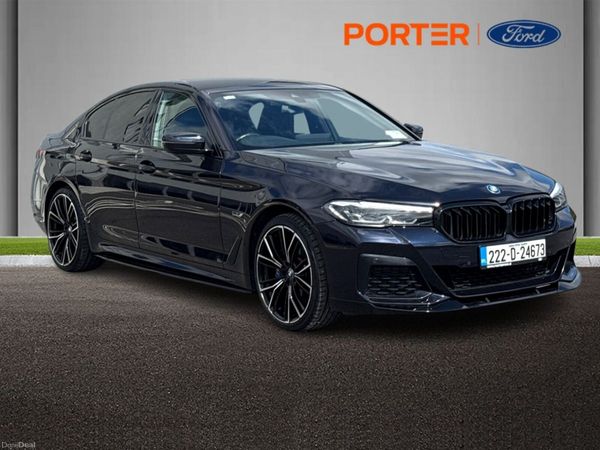 BMW 5-Series Saloon, Petrol Plug-in Hybrid, 2022, Black
