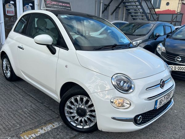 Fiat 500 Hatchback, Petrol, 2016, White