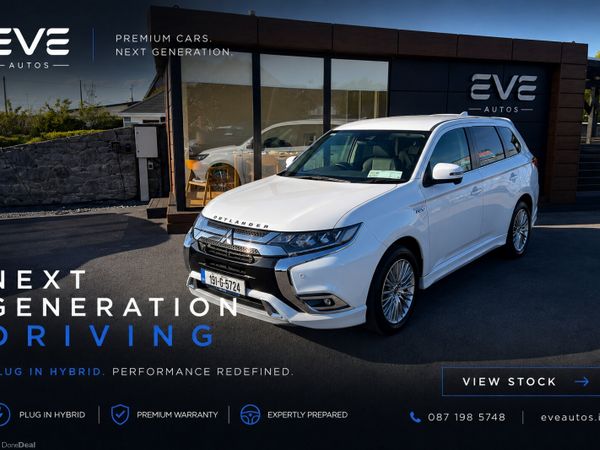 Mitsubishi Outlander SUV, Petrol Plug-in Hybrid, 2019, White