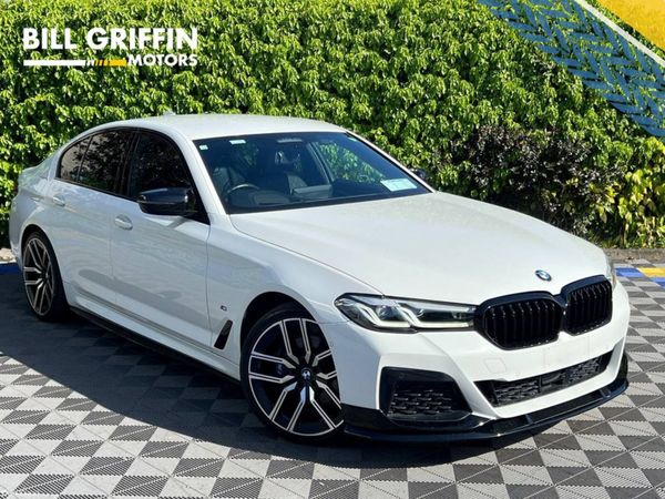 BMW 5-Series Saloon, Petrol Plug-in Hybrid, 2020, White