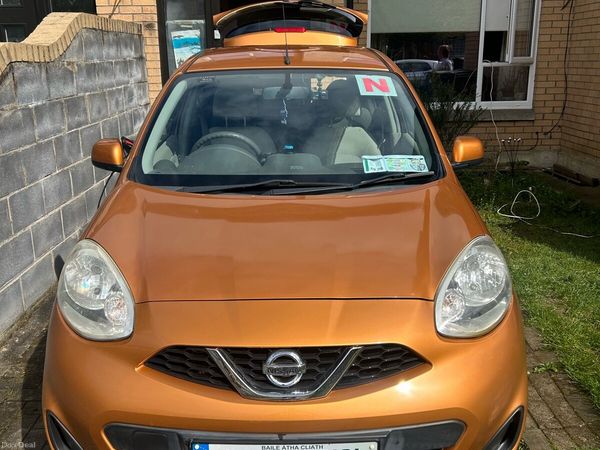 Nissan March Hatchback, Petrol, 2013, Orange