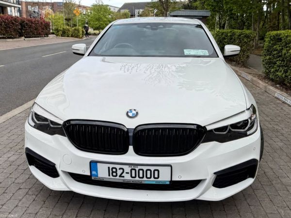 BMW 5-Series Saloon, Petrol Plug-in Hybrid, 2018, White