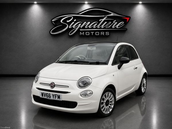 Fiat 500 Hatchback, Petrol, 2016, White