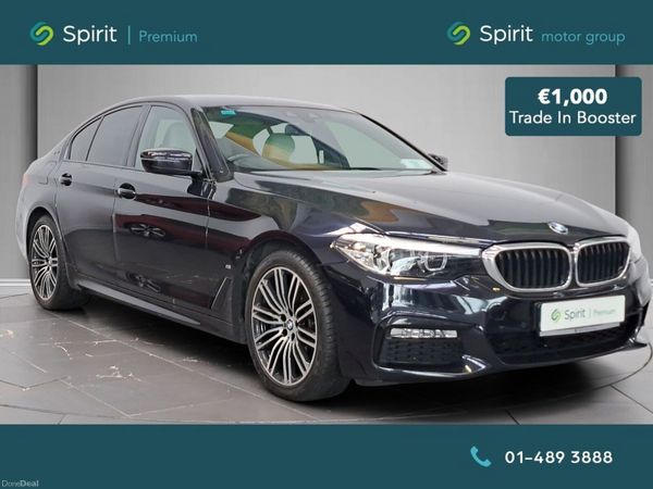 BMW 5-Series Saloon, Petrol Plug-in Hybrid, 2018, Black