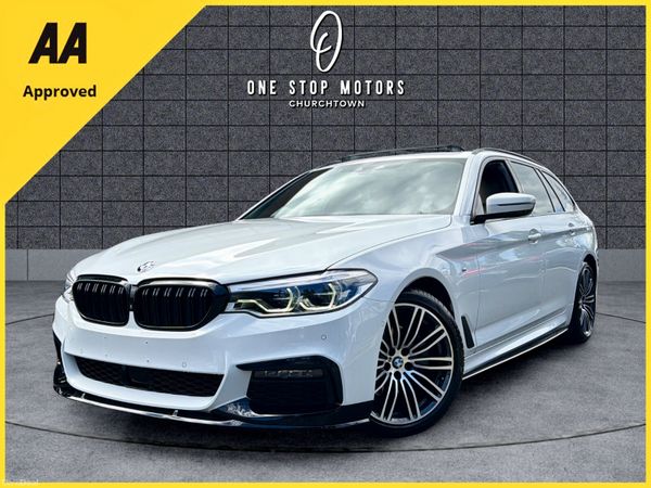 BMW 5-Series Estate, Diesel, 2018, White