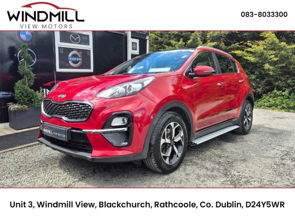 Kia Sportage SUV, Diesel Hybrid, 2020, Red