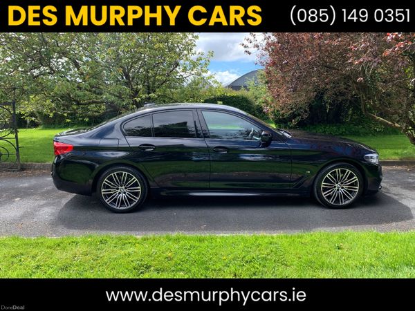 BMW 5-Series Saloon, Petrol Plug-in Hybrid, 2019, Black