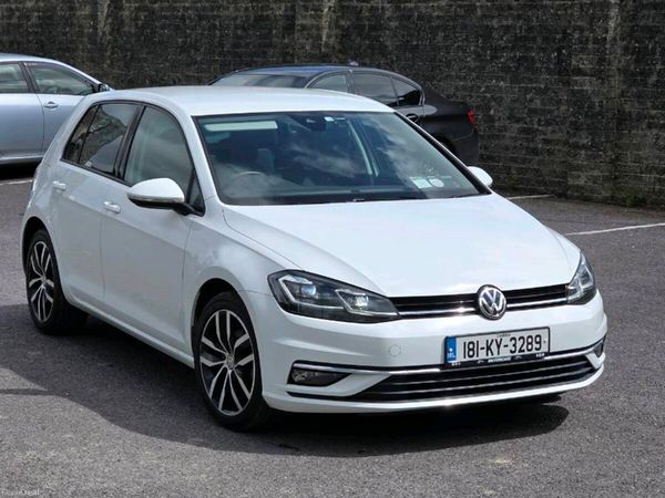 Volkswagen Golf Hatchback, Petrol, 2018, White