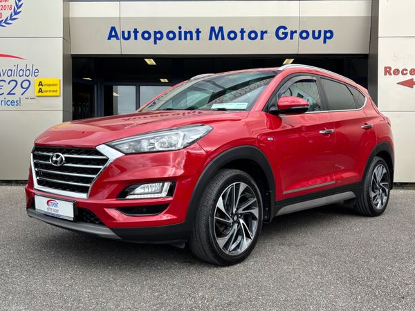 Hyundai Tucson SUV, Diesel Hybrid, 2020, Red