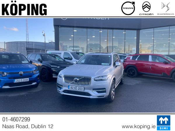 Volvo XC90 Estate, Diesel Plug-in Hybrid, 2019, Silver