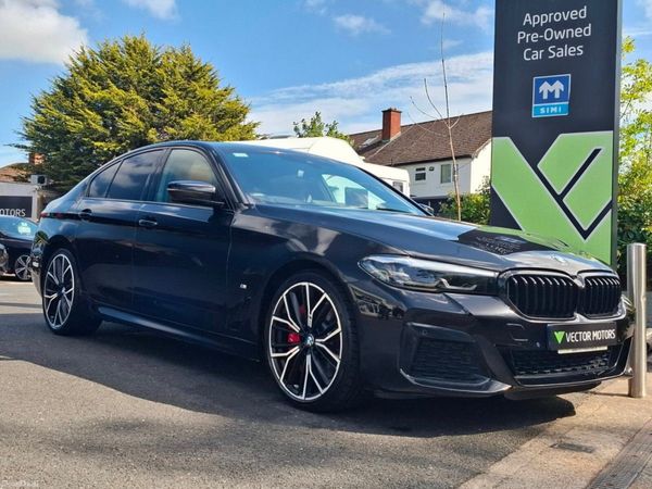 BMW 5-Series Saloon, Petrol Plug-in Hybrid, 2021, Black