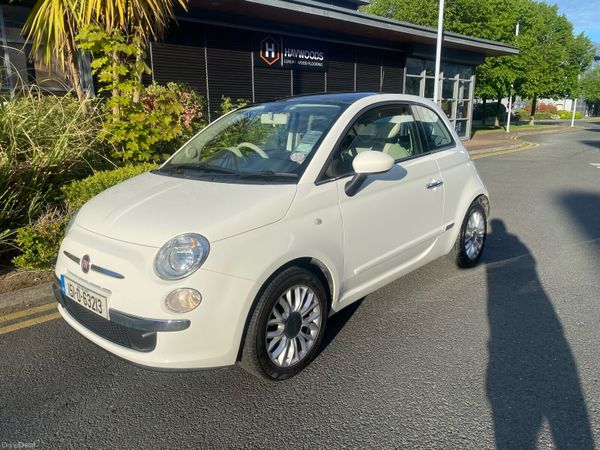 Fiat 500 Hatchback, Petrol, 2015, White