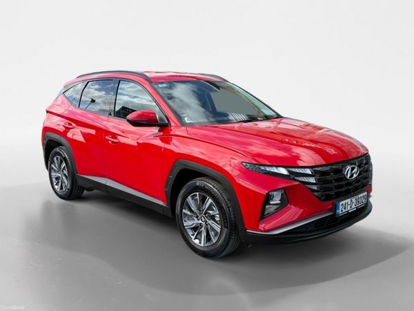 Hyundai Tucson SUV, Petrol Hybrid, 2024, Red