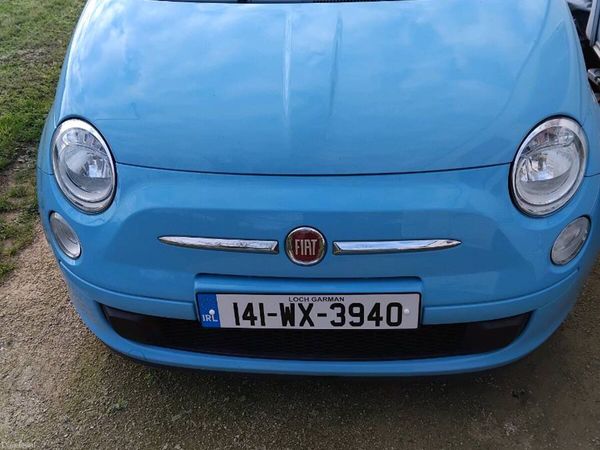 Fiat 500 Hatchback, Petrol, 2014, Blue