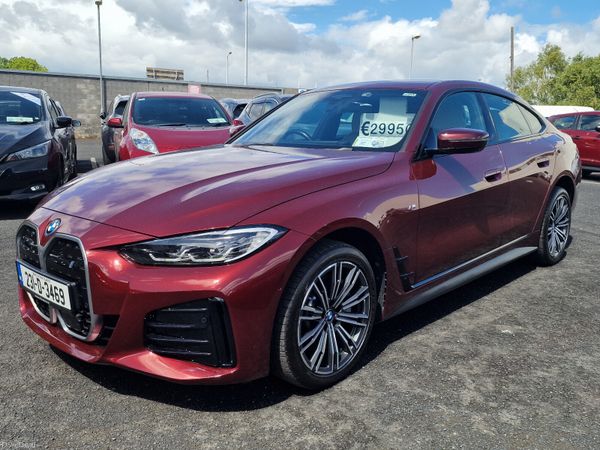 BMW i4 Saloon, Electric, 2023, Red