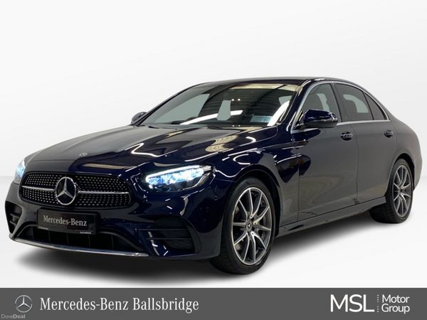 Mercedes-Benz E-Class Saloon, Petrol Hybrid, 2021, Blue