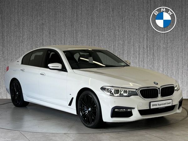 BMW 5-Series Saloon, Petrol Plug-in Hybrid, 2018, White