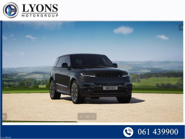 Land Rover Range Rover Sport SUV, Petrol Plug-in Hybrid, 2023, Black