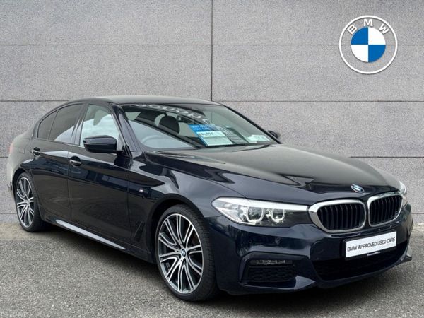 BMW 5-Series Saloon, Diesel Hybrid, 2020, Black