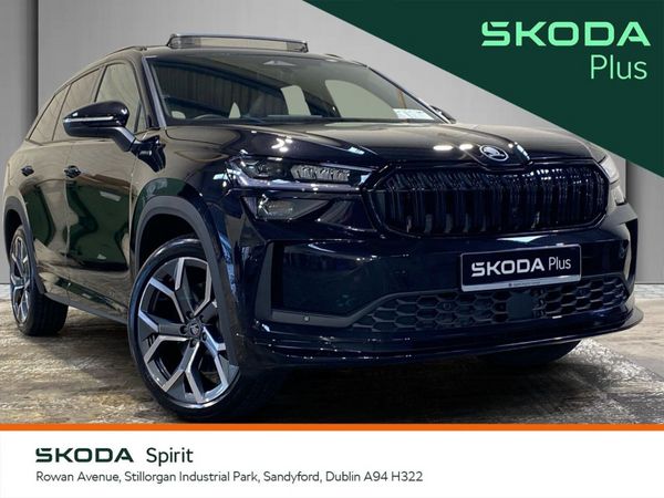 Skoda Kodiaq SUV, Petrol Plug-in Hybrid, 2026, Black