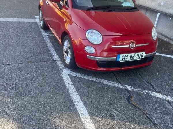 Fiat 500 Hatchback, Petrol, 2014, Red