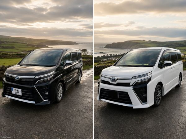 Toyota Voxy MPV, Petrol Hybrid, 2021, Black