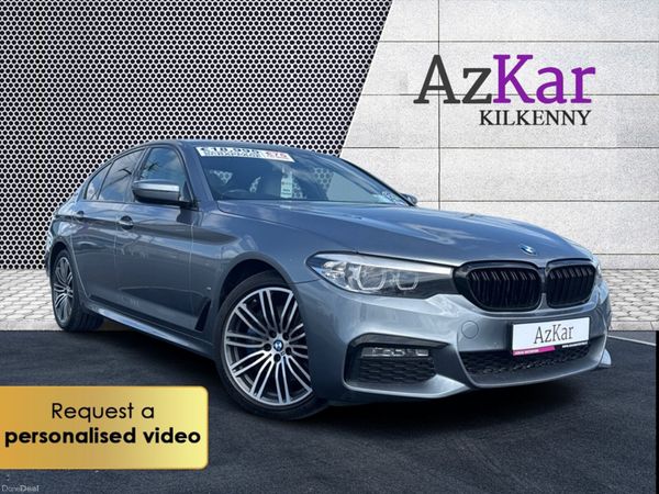 BMW 5-Series Saloon, Petrol Hybrid, 2017, Blue