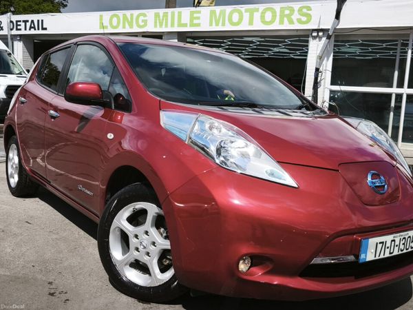 Nissan Leaf Hatchback, Electric, 2017, Red