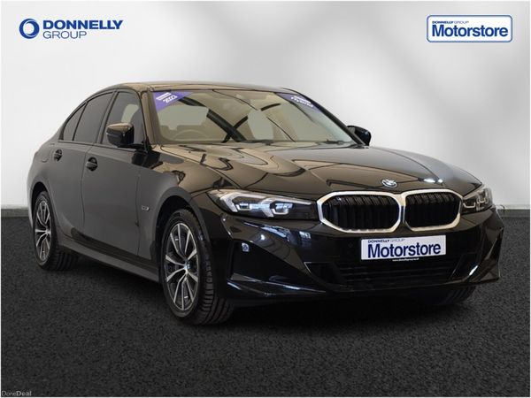 BMW 3-Series Saloon, Petrol Hybrid, 2023, Black