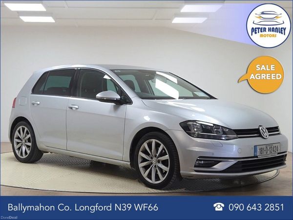Volkswagen Golf Hatchback, Diesel, 2018, Silver