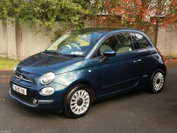 Fiat 500 Hatchback, Petrol, 2016, Blue