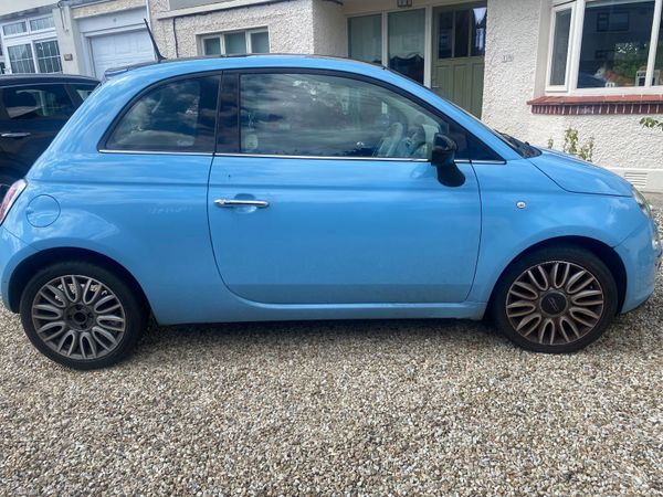 Fiat 500 Hatchback, Petrol, 2014, Blue