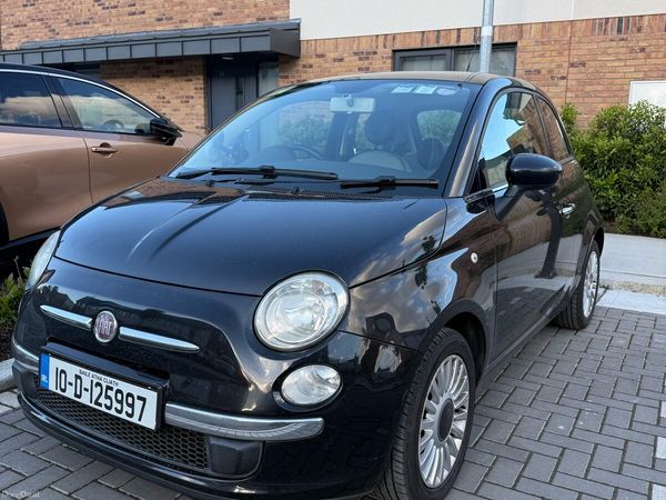 Fiat 500 Hatchback, Petrol, 2010, Black
