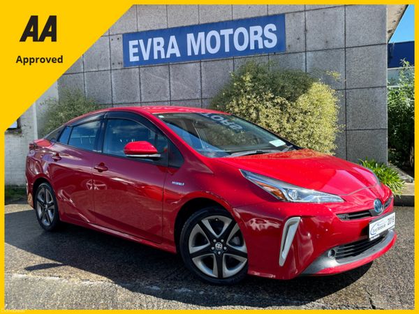 Toyota Prius Saloon, Petrol Hybrid, 2019, Red