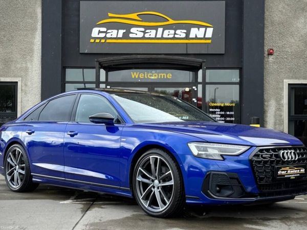 Audi A8 Saloon, Diesel Hybrid, 2023, Blue
